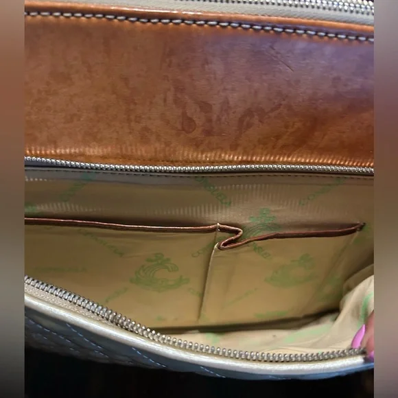 Consuela Candy Crush Quilted Metallic Champagne Slim Crossbody Bag Retired - Picture 14 of 16